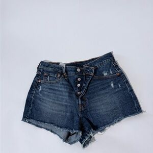 Levi's Dark Blue Jean Shorts